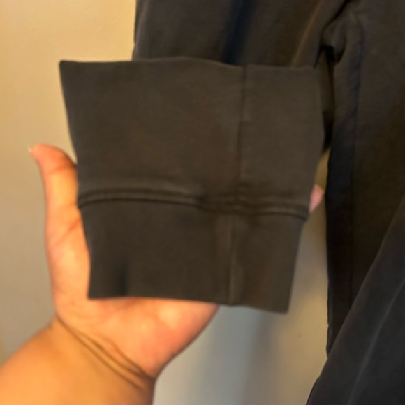 Everlane pants - black 100% cotton pull on style with jogger cuff - Picture 8 of 12